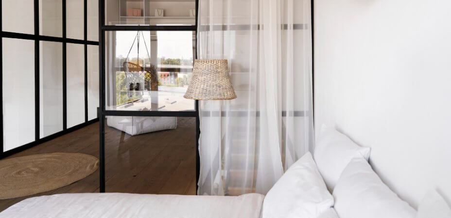 ścianka działowa w salonie