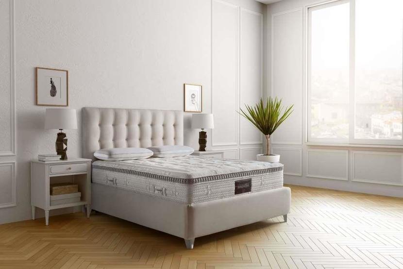 stylowa aranżacja sypialni, eleganckie wnętrze